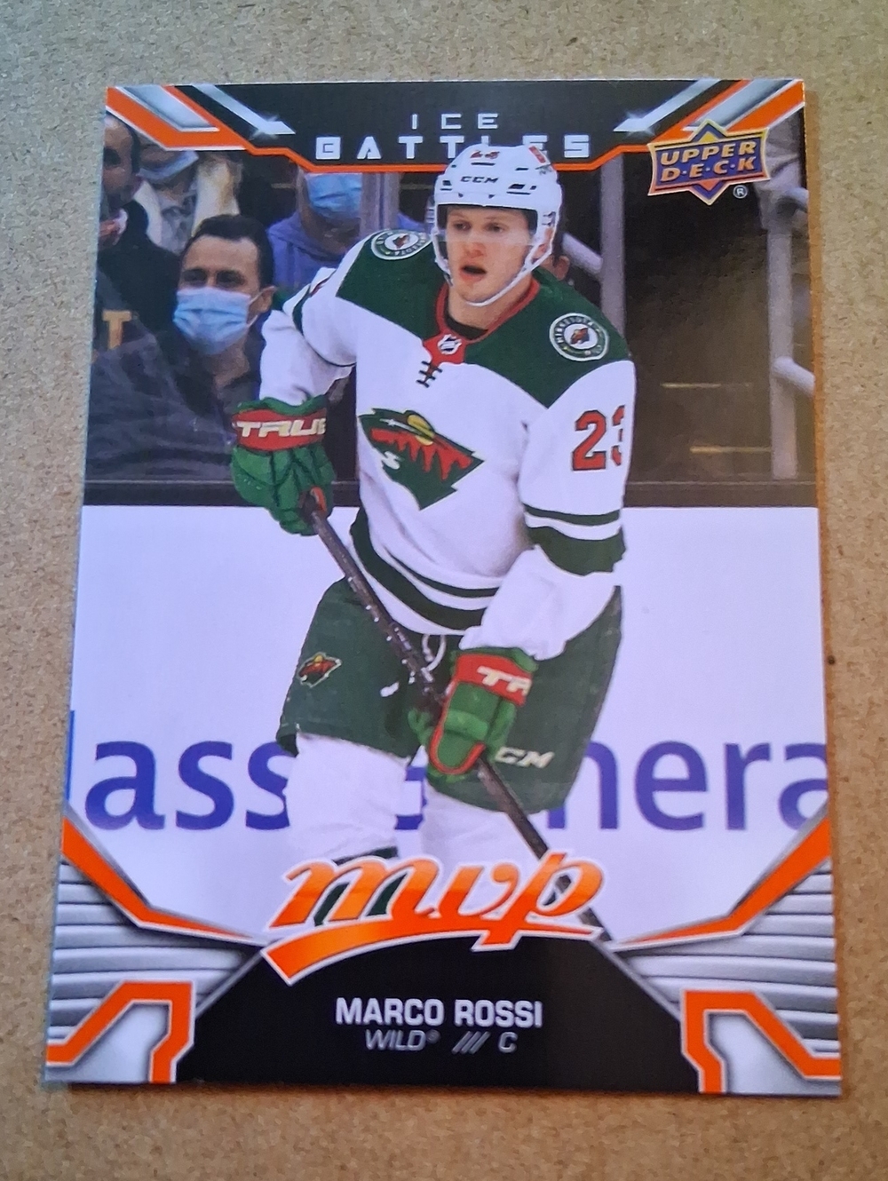 Upper Deck Marco Rossi Wild Hockey Card - White & Green